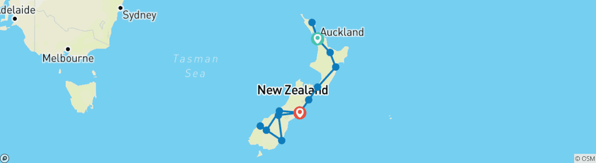 Map of Ultimate New Zealand 2025