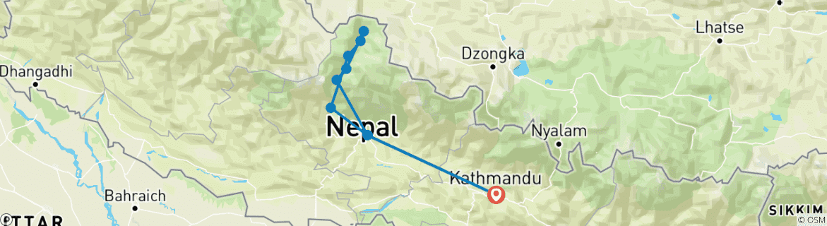 Imagen de un mapa que muestra la ruta del circuito