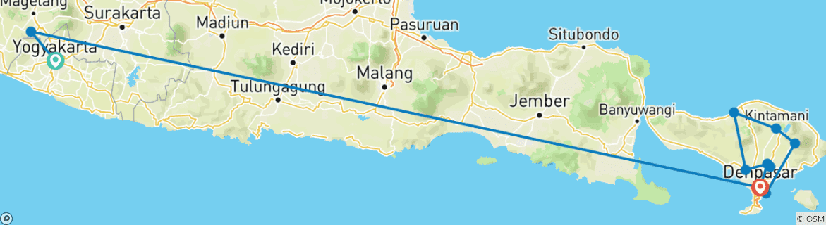 Map of Indonesia - Java & Bali