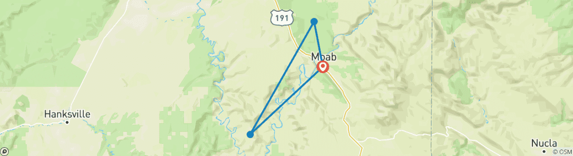 Karte von Das Beste aus Moab Basecamp für Frauen