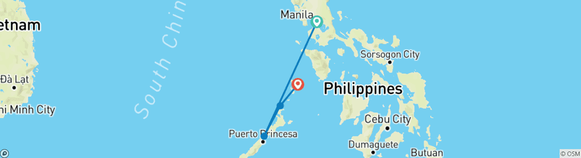 Map of Epic Philippines: Island Hopping Adventure