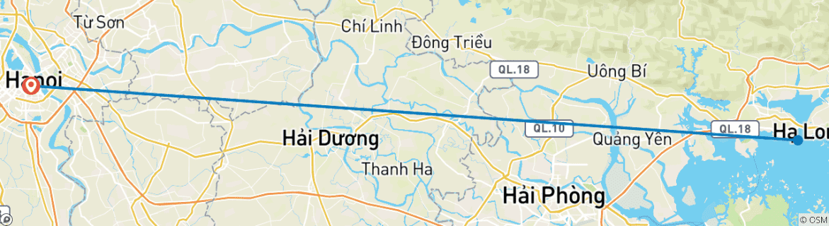 Map of Au Co Cruise - Luxury 5 Star Experience in Halong Bay 3 Days 2 Nights