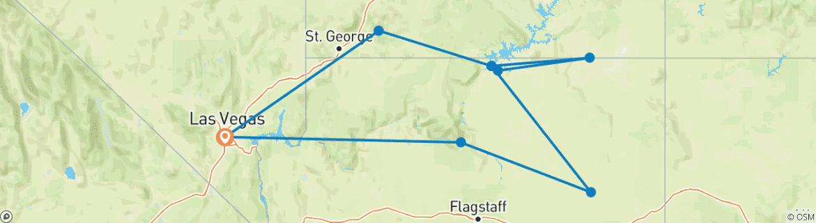 Map of Wild West Express - 3 days