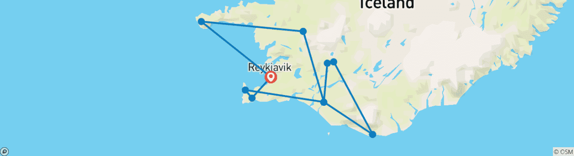 Map of An Icelandic Adventure