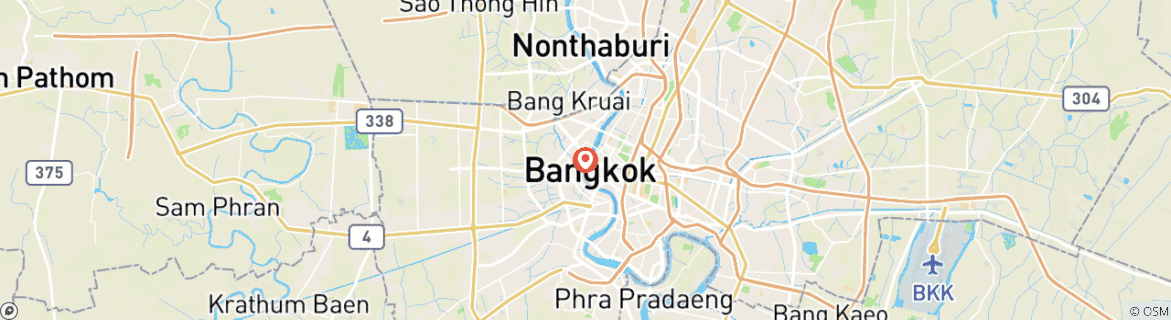 Map of 3 Days Thailand - Bangkok stop-over