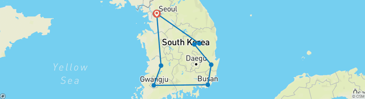 Map of Discover South Korea