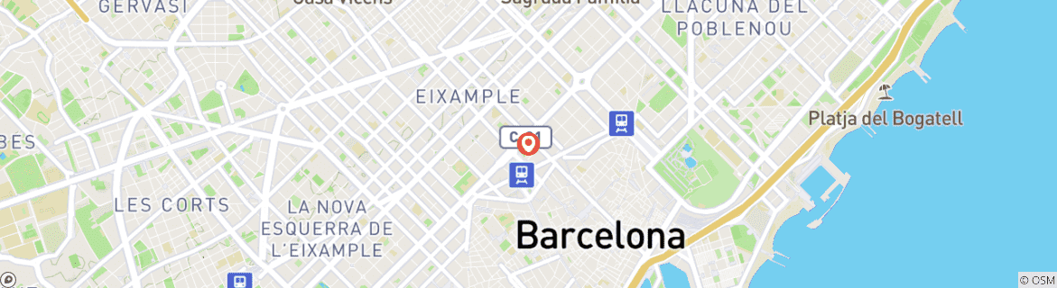 Map of Camp Nou Experience: FC Barcelona, Museum and Barcelona City Tour