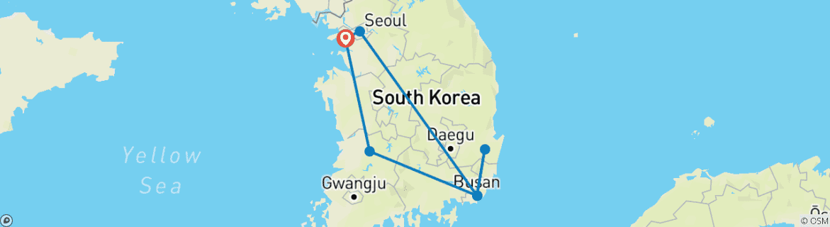 Map of South Korea by Train: From Skylines & Temples to Nature Adventure