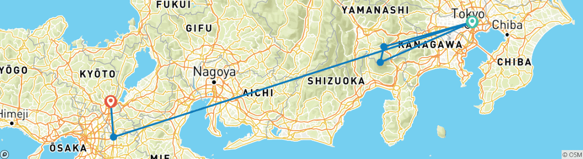 Imagen de un mapa que muestra la ruta del circuito