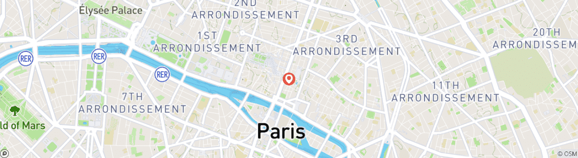 Map of 6-Day Paris: Explore the Heart of France