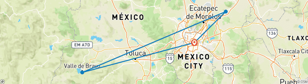 Map of Mexico's Monarch Butterfly Migration