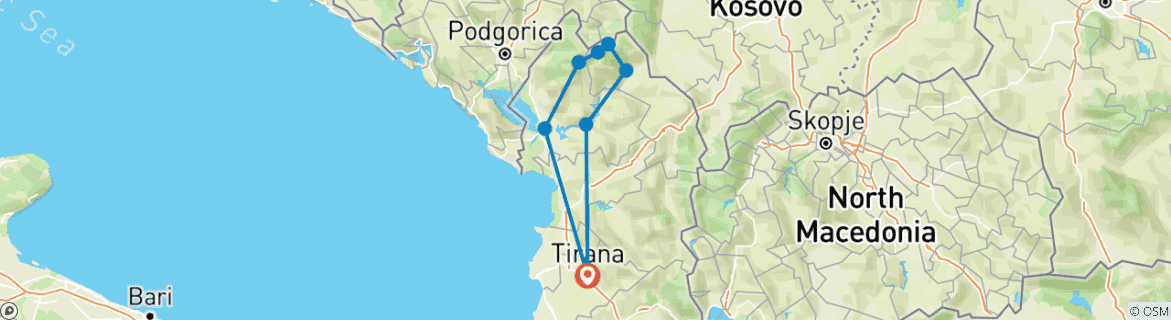 Imagen de un mapa que muestra la ruta del circuito