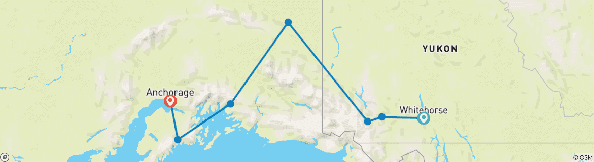 Carte du circuit Montagnes côtières du Nord