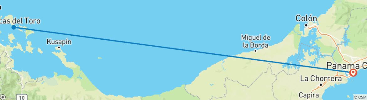 Foto van een kaart met de route van de rondreis