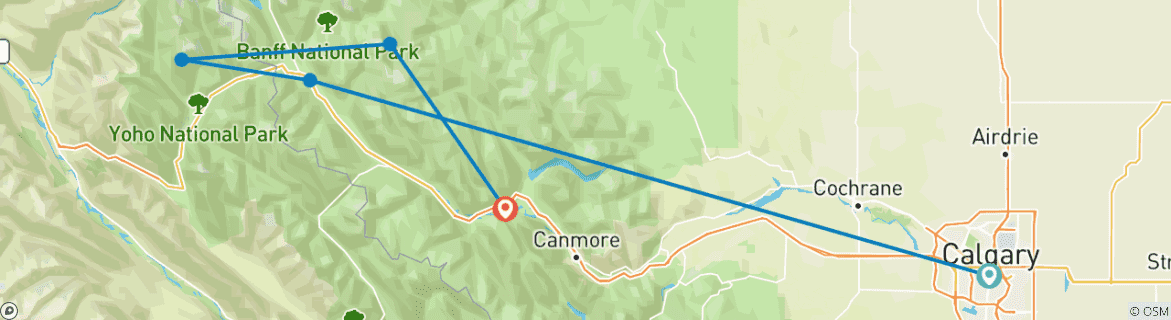 Mapa de Calgary y las Rocosas canadienses: donde la cultura urbana se encuentra con las maravillas naturales