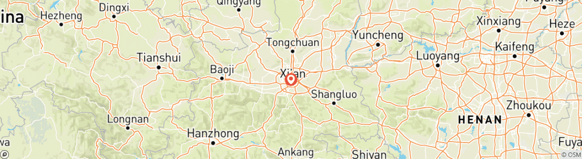 Kaart van Hoogtepunten van Xi'an: Oude stadsmuur, Terracotta Krijgers 3D Tour in kleine groep