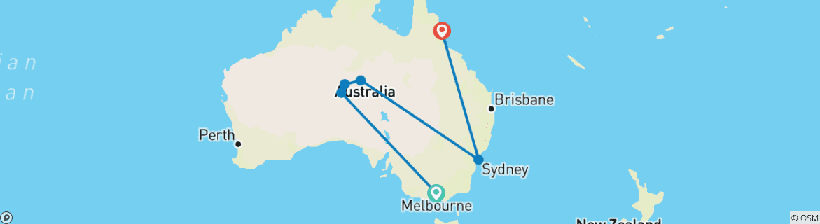 Map of Solo-ish Australia