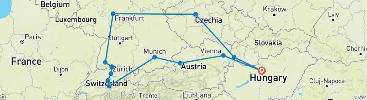 Mapa de Budapest: Lo mejor de Europa Central en 7 días