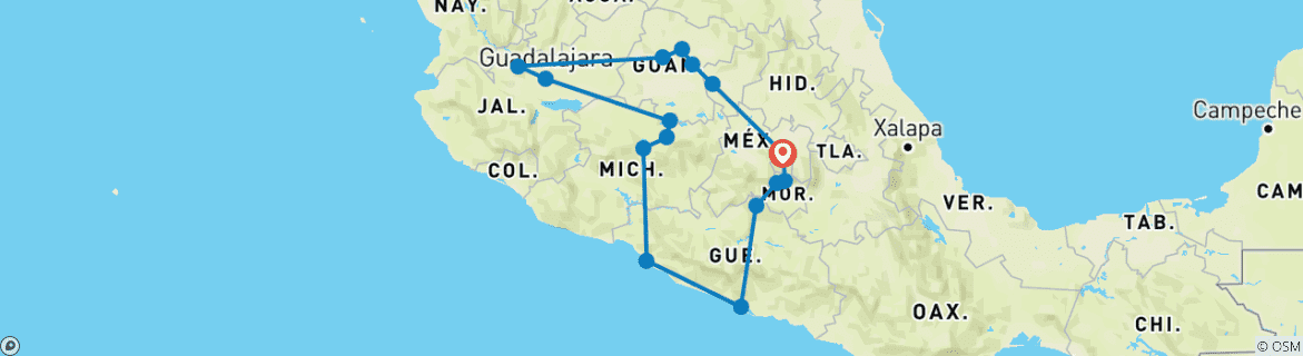 Map of My Heart Beats for Mexico