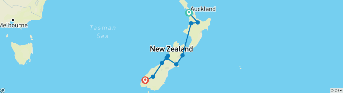 Map of Solo-ish New Zealand