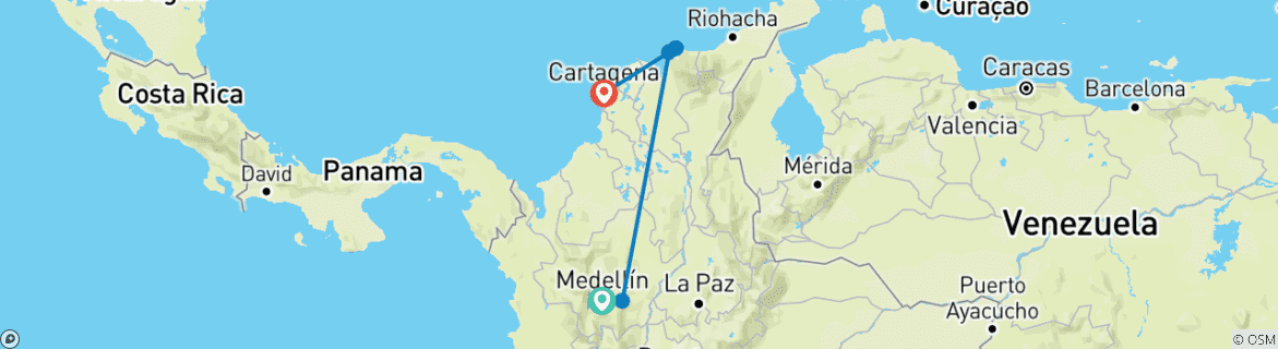 Map of Solo-ish Colombia