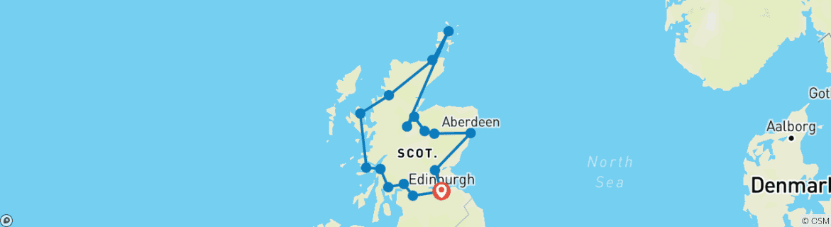 Map of 14 Tage Schottland intensiv Natur und Kultur erleben