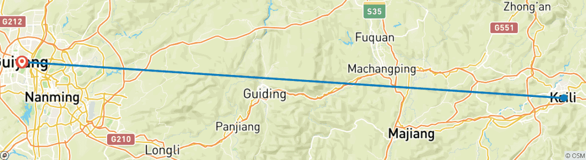 Mapa de Guizhou y Tribus Montañesas (4-5 Estrellas) - 7 días