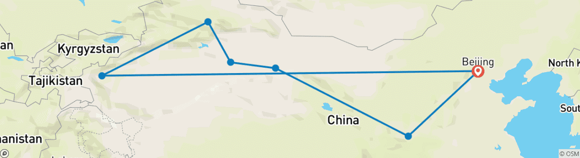 Map of Secrets of the Silk Road (4-5 Star) - 14 days