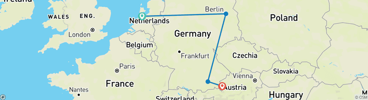 Imagen de un mapa que muestra la ruta del circuito