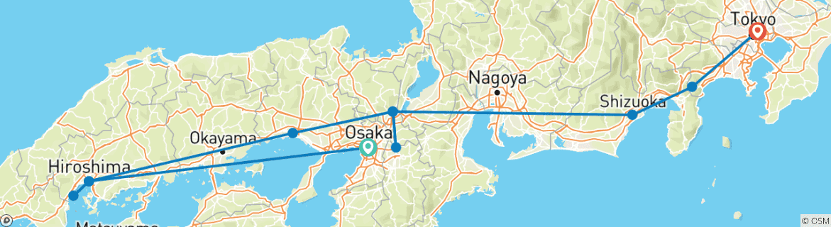 Imagen de un mapa que muestra la ruta del circuito