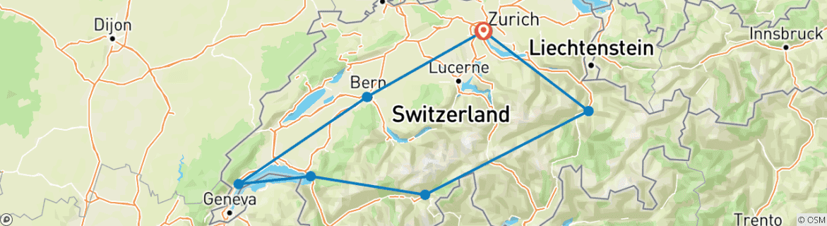 Imagen de un mapa que muestra la ruta del circuito