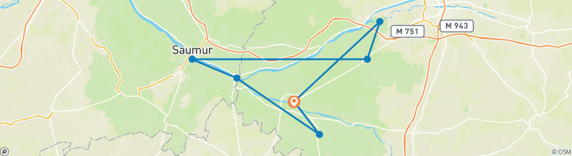 Map of Châteaux of the Loire