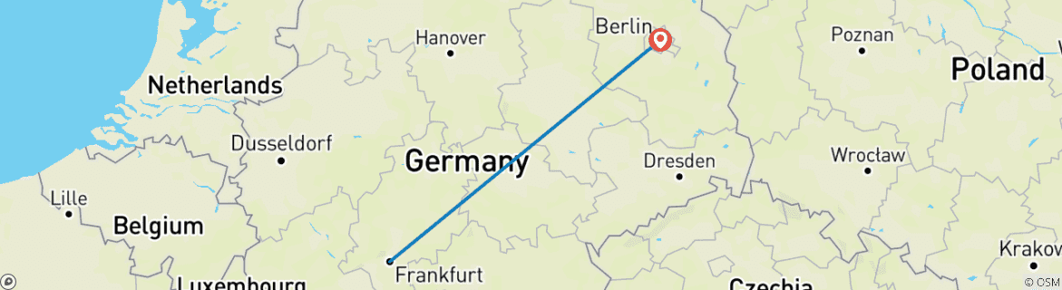 Map of Germany in a week: Covering Frankfurt and Berlin