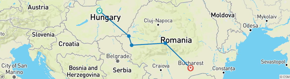 Imagen de un mapa que muestra la ruta del circuito