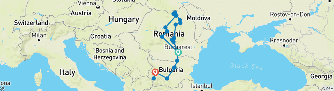 Imagen de un mapa que muestra la ruta del circuito