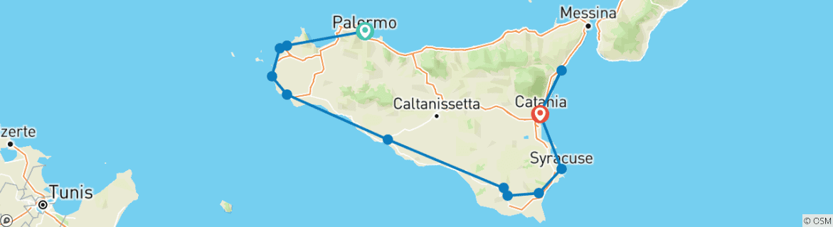 Imagen de un mapa que muestra la ruta del circuito