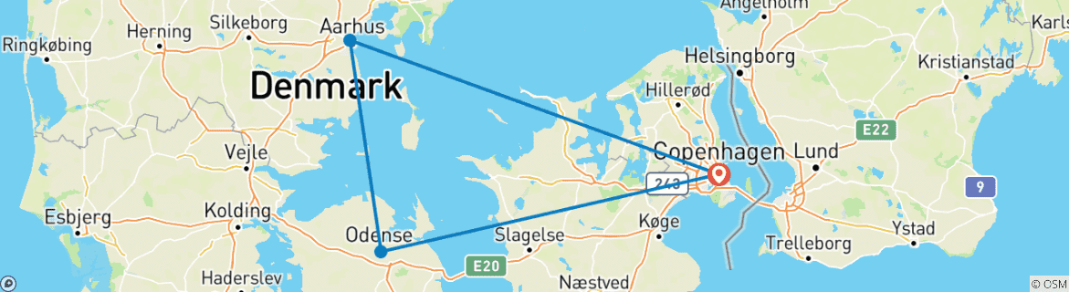 Carte du circuit Les esprits du Danemark