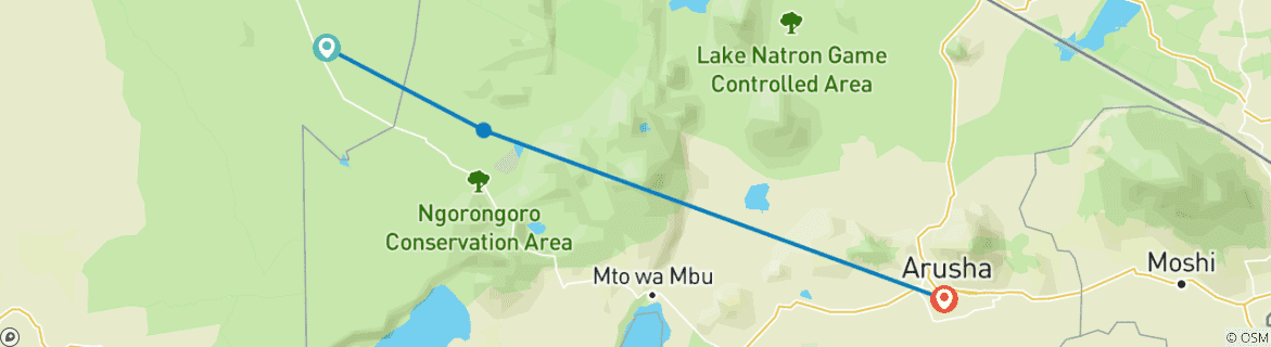 Image d'une carte montrant l'itinéraire du circuit