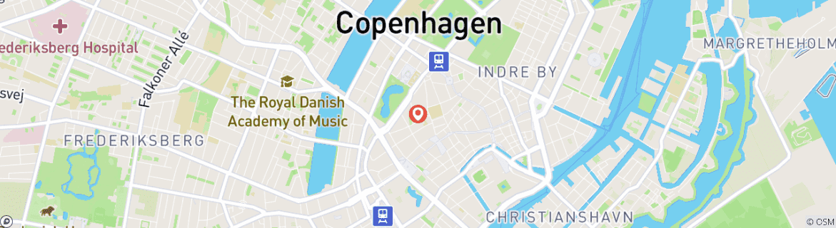 Carte du circuit Authentic Copenhagen Premium Tour