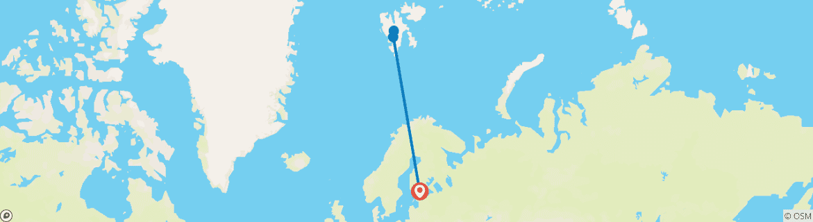 Image d'une carte montrant l'itinéraire du circuit