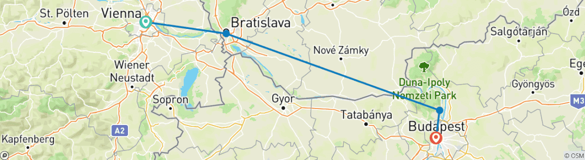 Imagen de un mapa que muestra la ruta del circuito