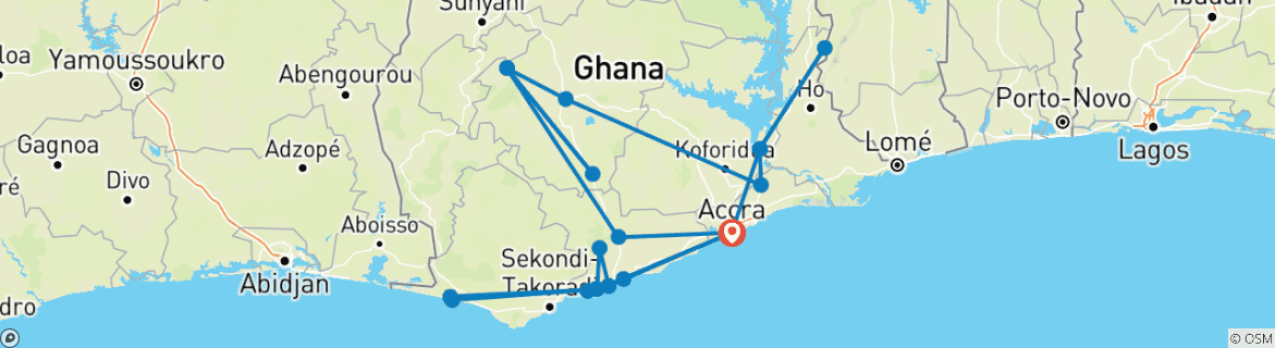 Imagen de un mapa que muestra la ruta del circuito