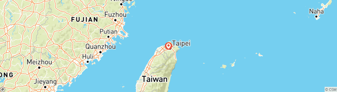Karte von Maßgeschneiderte Taipei Tour, täglicher Start & Privatwagen