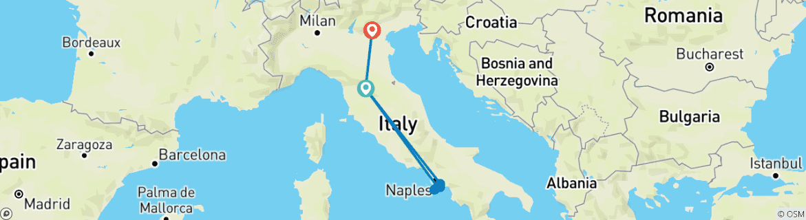 Imagen de un mapa que muestra la ruta del circuito