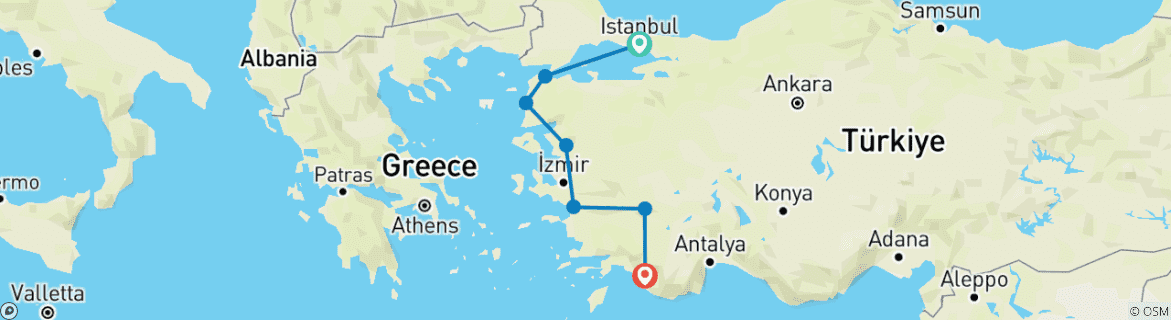 Imagen de un mapa que muestra la ruta del circuito