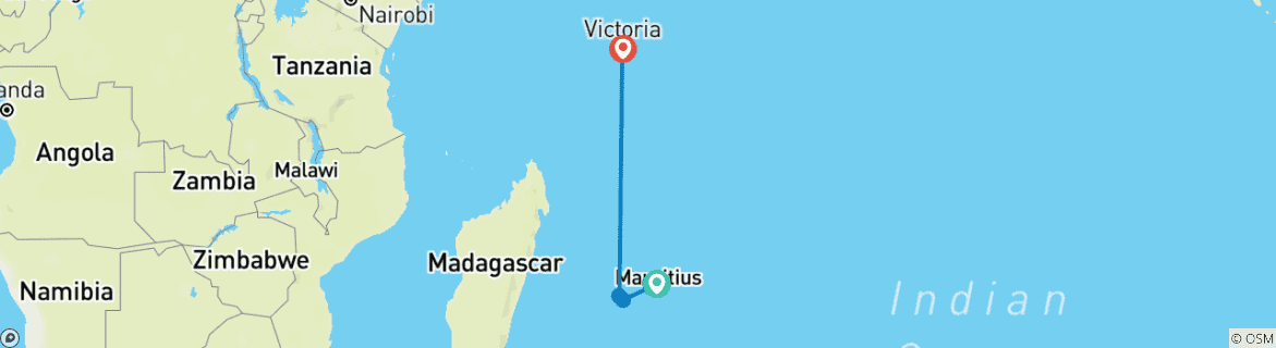 Imagen de un mapa que muestra la ruta del circuito