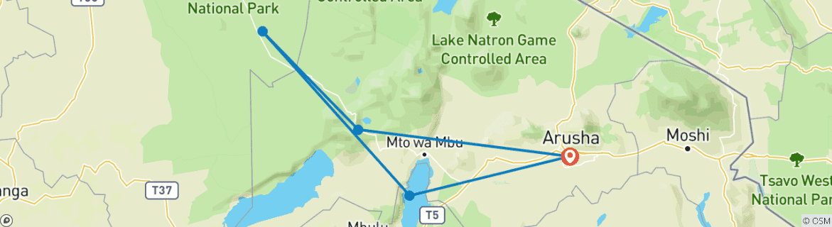 Imagen de un mapa que muestra la ruta del circuito