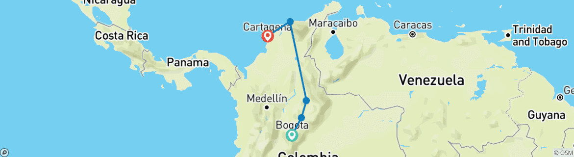Imagen de un mapa que muestra la ruta del circuito
