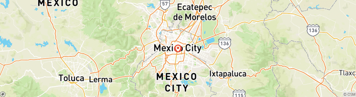 Carte du circuit Bienvenue à Mexico 3D/2N