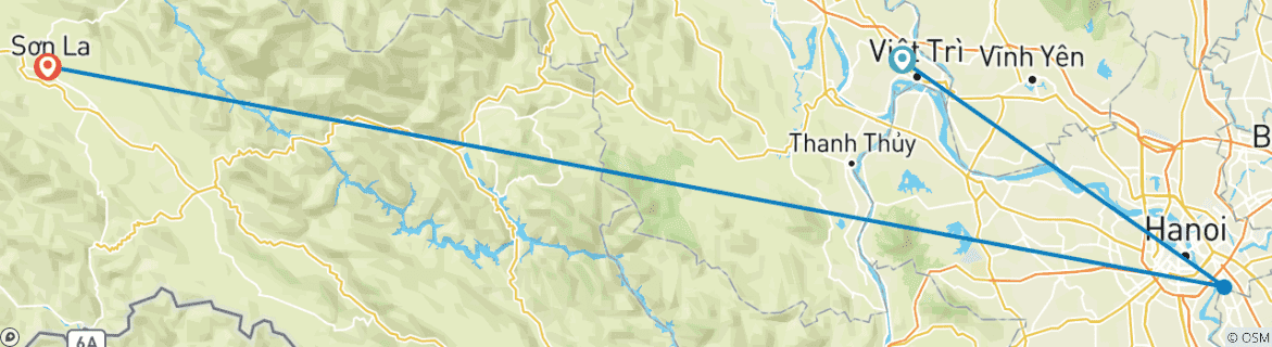 Imagen de un mapa que muestra la ruta del circuito
